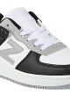 Thewhitepole White and Black colourblocked women's sneakers | Z Force